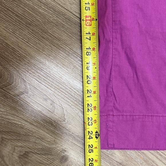 Anthropologie Maeve The Colette Pant Linen Wide Leg Trouser Purple Ankle Sz: 31 - Picture 10 of 10